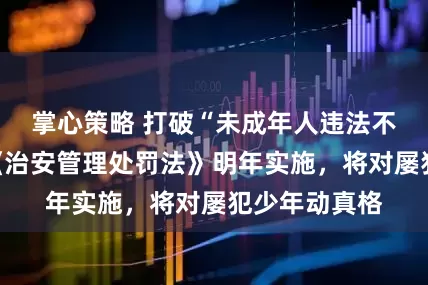 掌心策略 打破“未成年人违法不拘留”！新《治安管理处罚法》明年实施，将对屡犯少年动真格