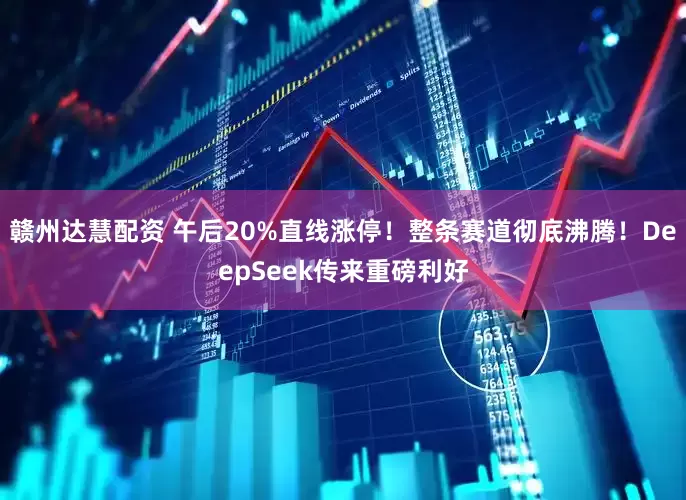 赣州达慧配资 午后20%直线涨停！整条赛道彻底沸腾！DeepSeek传来重磅利好